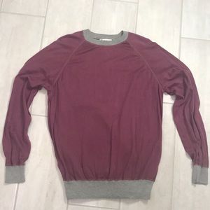 Brunello Cucinelli Maroon Raglan Sweatshirt